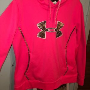 Women’s Pink & Camo Under Armour Hoodie